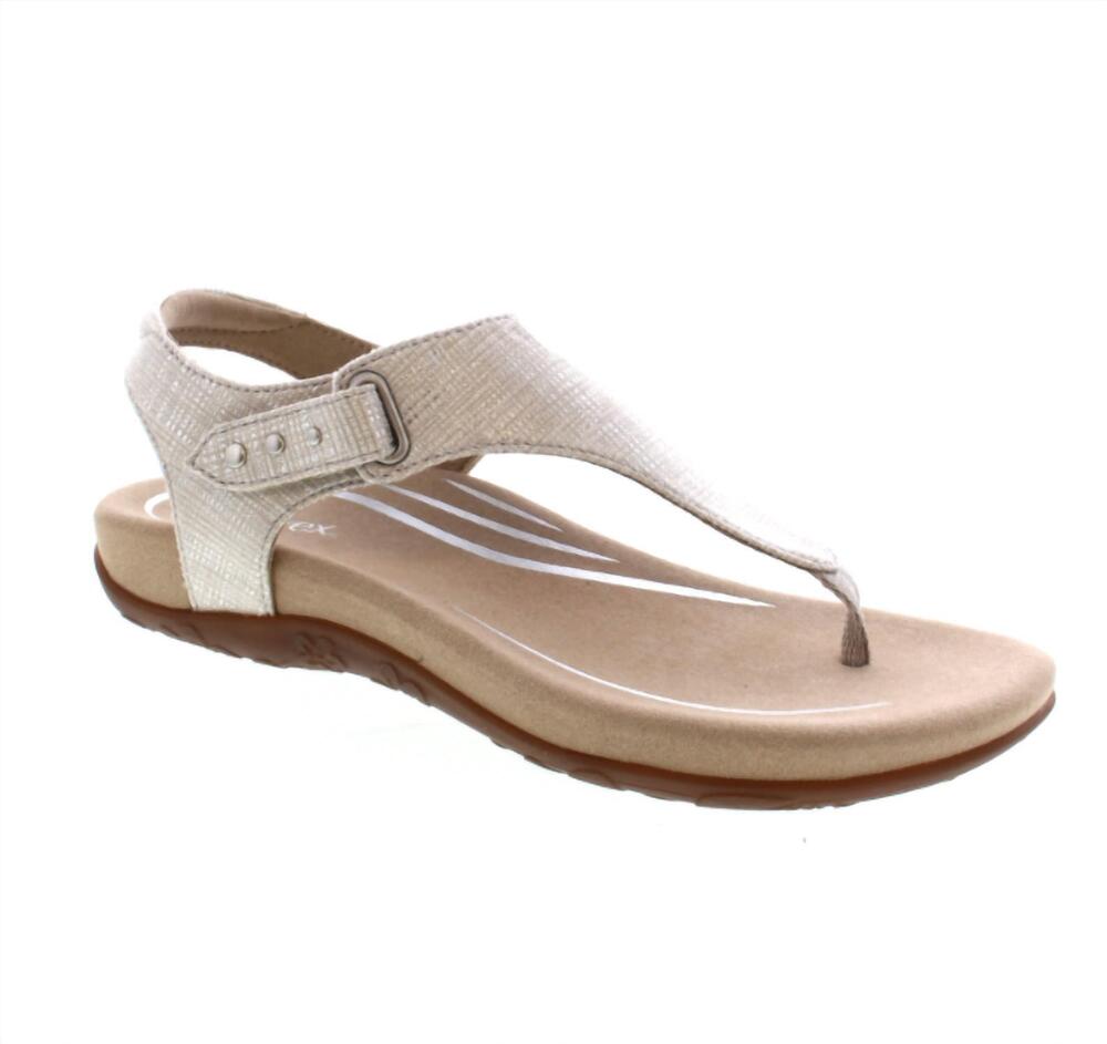 NEW AETREX women's ellie sandal in grey